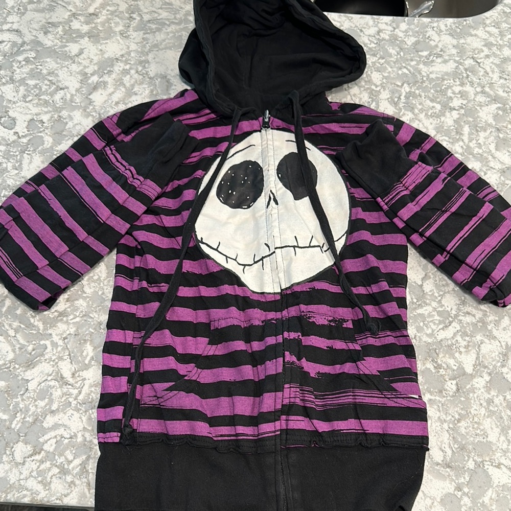 Nightmare before Christmas reversible zip up hoodie vintage